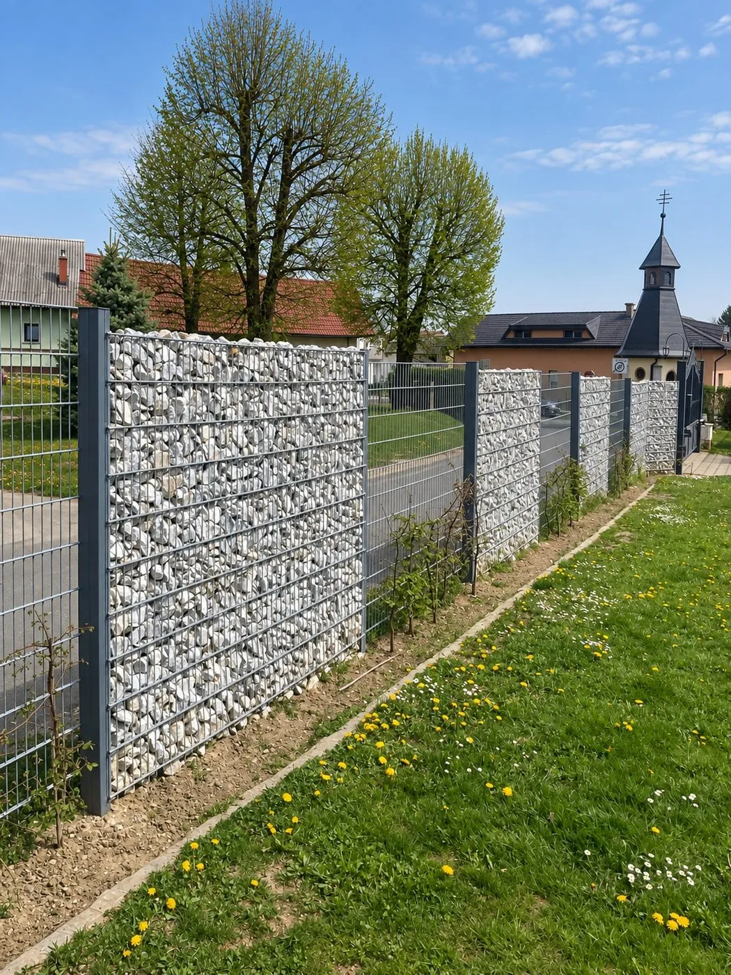 Gabionska in panelna ograja